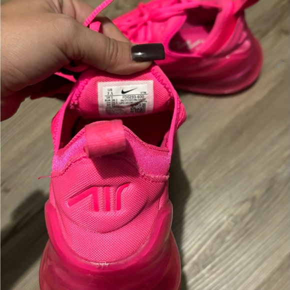 Nike Air Max 270 Pink Women's Shoes - Picture 4 of 5